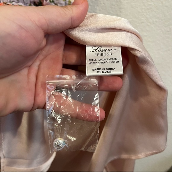 Revolve Lovers & Friends Raya lilac floral mini dress w ruffle detail size xxs - Picture 9 of 11